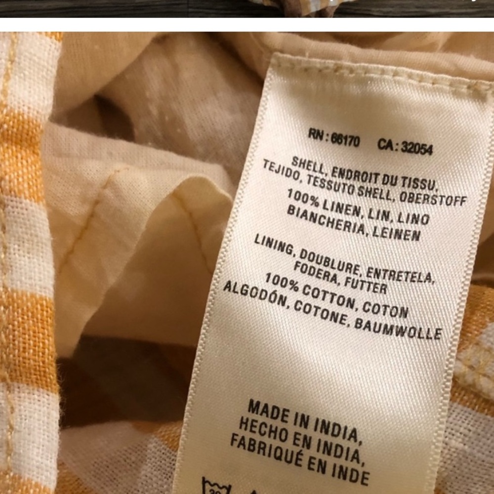 Anthropologie ettitwa linen Sleeveless romper neutral tan gold cream pockets 14 - Picture 5 of 7